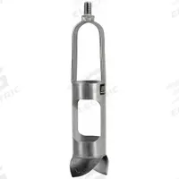 AMS Mud Auger Head: Carbon Steel Bail/Stainless Steel Cylinder, 5/8 in Connection Size, Threaded (MPN 400.19). Key specifications — Connection Type: Threaded; Brand: AMS; Product Type: Mud; Material: Carbon Steel Bail.