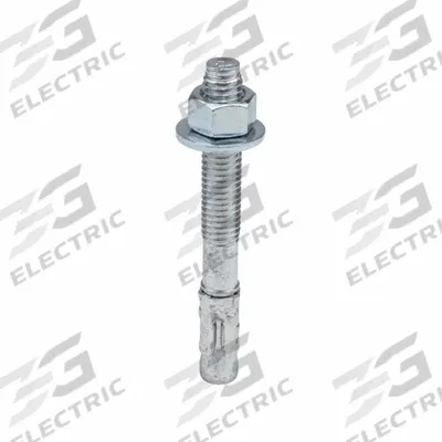 RED HEAD Wedge Anchor: 4 1/4 in Overall Lg, 1/2 in Dia, 1/2"-13 Thread Size, Steel - Steel Wedge Anchors