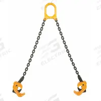DAYTON Drum Sling: 2 Grip Points, For 30 gal/55 gal/85 gal Drum Capacity, Metal, Vertical, Yellow (MPN 21VG32). Key specifications — Color: Yellow; For Drum Material: Metal; Material: Steel; Brand: DAYTON.