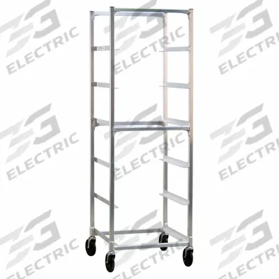 NEW AGE INDUSTRIAL Cup and Glass Rack: 6 Shelves, 6 Slots, 20 1/2 in Dp, 69 in Ht, 22 in Wd - Furnishings, Appliances and Hospitality