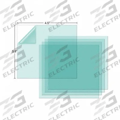 LINCOLN ELECTRIC Outside Cover Lens: 1740 Series Welding Helmet/1840 Series Welding Helmet - Welding Lens Covers & Protection Plates