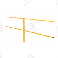 VESTIL Connecting Rail: Toe Board Not Included, 4 in x 4 in, Bolt-On Rail Mounting, 2 Rail Levels (MPN CSEC-120). Key specifications — Product Type: Handrail Section; Brand: VESTIL; Color: Yellow; Handrail Shape: Square; Material: Steel; Number of Rail Levels: 2; Rail Mounting Style: Bolt-On.