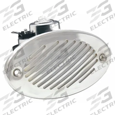 FIAMM Electric Horn: 12V DC, Low Tone, Electric, White, Unfinished, 105 dBA Sound Level - Max - Electric-Powered Horns