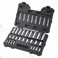 WESTWARD Socket Set: 1/2 in Drive, 34 Piece, 12-Point, SAE, 3/8 in to 1 3/8 in (MPN 53PN56). Key specifications — attr1224269: 1/2 in; attr1204685: Not Tether Capable; attr1204650: 3/8 in to 1-3/8 in; attr1204673: Socket Bits Not Included; attr1204688: WESTWARD; attr1206170: Deep Sockets.
