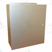 HAMMOND Electrical Enclosure: Stainless Steel, 16 in x 14 in x 6 in, NEMA 12/13/3R/4/4X, w/Panel (MPN EJ16146SS). Key specifications — Brand: HAMMOND; Closure Method: Latches; Enclosure Material: Stainless Steel; Knockouts: Not Included; Includes Inner Panel: with Inner Panel Included.