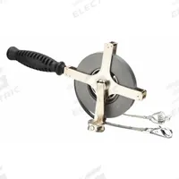 CRESCENT LUFKIN Double Duty Oil Gauging Tape Measure: 100 ft, Swivel Snap Tip, Steel, SAE, Silver (MPN CN1296SF590N). Key specifications — attr940497: Light Liquids; attr940499: Steel; attr944091: Swivel Snap; attr940496: Recommended Plumb Bob: 590n; attr940498: CRESCENT LUFKIN; attr940491: Grounding Strap; attr940492: Silver; attr940490: SAE.