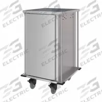 CARLISLE DINEX Meal Delivery Cart: 16 Trays, Non-Pass-Through, 1 Doors, Stainless Steel (MPN DXPTQC2T1D16). Key specifications — Manufacturer Part Number: DXPTQC2T1D16; Brand: CARLISLE DINEX; Caster Configuration: (2) Swivel; Color: Silver; Material: Stainless Steel; Pass-through / Non-Pass-through: Non-Pass-Through; Insulated: No; Product Type: Meal Delivery Cart.