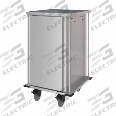 CARLISLE DINEX Meal Delivery Cart: 16 Trays, Non-Pass-Through, 1 Doors - Stainless Steel Meal Delivery Carts