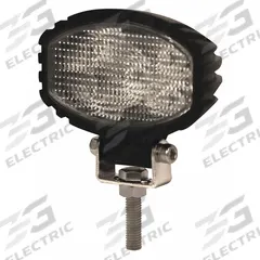 ECCO Vehicle Work Light: Oval, Flood, LED, Bolt, Pigtail, Universal, Surface Mount, Black, Permanent (MPN EW2491). Key specifications — Housing Color: Black; Brand: ECCO; Mount Type: Bolt; Electrical Connection: Pigtail; Installation Type: Permanent.