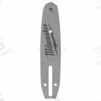 MILWAUKEE Guide Bar: 8 in Compatible Bar Lg, 3/8 in, 0.05 in Gauge, 33 Links (MPN 49-16-2751). Key specifications — Brand: MILWAUKEE; Compatible Chain Saw Manufacturer: Milwaukee®; Pitch: 3/8 in.
