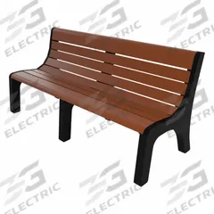ULTRASITE Outdoor Bench: Newport, 72 in Overall Lg, 33 3/8 in Overall Ht, Brown, Black (MPN PB 6BRONEW). Key specifications — Manufacturer Part Number: PB 6BRONEW; Brand: ULTRASITE; Frame Color: Black; Product Type: Outdoor Bench; Seat Color: Brown; Series: Newport.