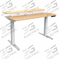 VERSADESK Electric Sit-Stand Desk: Maple, Wood, 48 in Overall Wd, 30 in Overall Dp, Laminate/Steel (MPN VT1374830-03-04). Key specifications — attr989930: White; attr989931: Steel; attr989903: VERSADESK; attr989914: Maple; attr989916: Wood.
