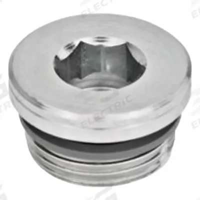 JW WINCO GN749-M14-1.5-B THREADED PLUG W/VITON: Steel, FPM Seal, Metric Fine - Steel Threaded Plugs