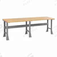 TENNSCO Workbench: Fixed Ht, Laminated Hardwood Butcher Block, 96 in x 30 in, Gray (MPN WB-1-3096W). Key specifications — Brand: TENNSCO.