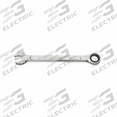 GEARWRENCH Combination Ratcheting Wrench: Alloy Steel, Full Polish Chrome, 1 in Head Size - SAE 12-Point Ratcheting Combination Wrenches