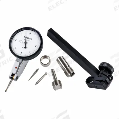 MITUTOYO Dial Test Indicator: 0 in to 0.008 in, Horizontal, Inch - Dial Test Indicators - Horizontal & Tilted-Face Styles