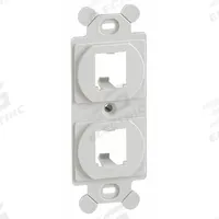 PANDUIT 106 Module Frame: Duplex/Mini Com, Off White, 2 Ports, CF1062IWY. Key specifications — Color: Off White; Brand: PANDUIT.