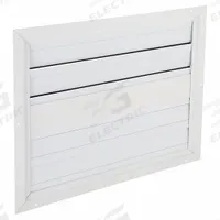 43"H 32"W Aluminum Ceiling Truss Damper: For 42 in Fan, Single Panel, 43 in H, 32 in W, 1 3/8 in D (MPN 3HHR9). Key specifications — Airflow Direction: Horizontal; Brand: DAYTON; Maximum Air Velocity: 1500 fpm; Mounting Position: Horizontal.