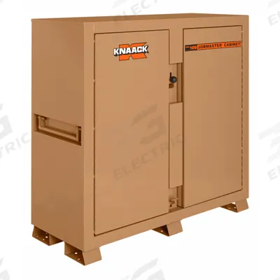 KNAACK Jobsite Cabinet: 60 in W x 24 in D x 60 in H, 47.5 cu ft, Recessed Padlock - Jobsite Cabinets