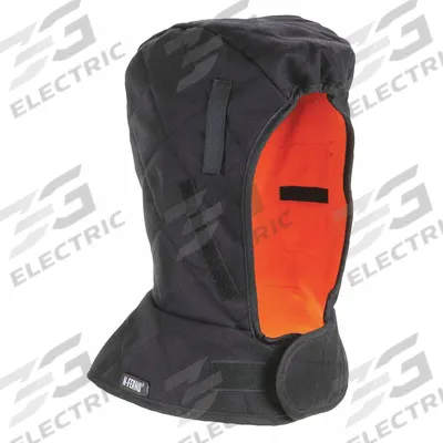 N-FERNO BY ERGODYNE Hard Hat Liner: Cotton/Modacrylic, Ears/Head/Neck, Hook-and-Loop - Hard Hat Liners