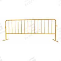 APPROVED VENDOR Crowd Control Barrier: Manual Carry, 40 1/2 in Ht, 8 1/2 ft Lg, 20 in Wd, Yellow (MPN 31DW09). Key specifications — Brand: APPROVED VENDOR; Portability: Manual Carry; Material: Steel; Message: No Legend; Includes: (2) Flat Removable Feet; Finish: Powder Coated; Connecting Option: Interlocking; ADA Compliance: No.