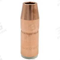 MILLER ELECTRIC Nozzle: AccuLock MDX, 1/2 in, Conical, 1/8 in Recess, Copper (MPN N-M1218C). Key specifications — Insulation Type: Self-Insulated; Duty Rating: Standard Duty; Nozzle to Tip Relationship: 1/8 in Recess; For Contact Tip Series: AccuLock MDX; Manufacturer Part Number: N-M1218C; Brand: MILLER ELECTRIC.