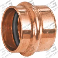 NIBCO Crimp Fitting Cap: Cap, 2 1/2 in CTS x 2 in CTS size, Press-fit x Press-fit, Copper (MPN 9172950PC). Key specifications — Brand: NIBCO; Series: PC617; Broad - Material for Bullet: Copper Or Bronze; Brand - Broad: NIBCO.