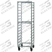 NEW AGE INDUSTRIAL Bun Pan Rack: 15 Slots, 4 in Betw Shelves, 700 lb Capac, 20 3/8 in Wd, 26 in Dp (MPN 1332). Key specifications — Brand: NEW AGE INDUSTRIAL; Color: Silver; Material: Aluminum; Nesting: No; Pan Size: 13 x 18 in; Product Type: Pan Rack; NSF Certified: Yes; Full Size/Half Size: Full Size.