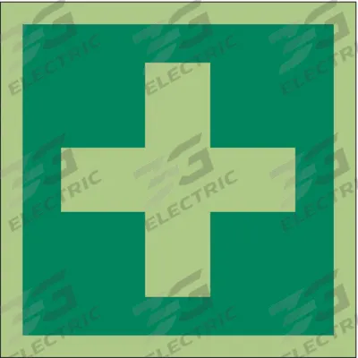 IMO (International Maritime Organization) Safety Sign: Vinyl, Adhesive Sign Mounting - Square First Aid Symbol Signs