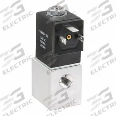 ARO Solenoid Air Control Valve: CAT, Three-Way / Two-Position, 120V AC, 1/4 in Female NPT (MPN CAT66P-120-A). Key specifications — attr1092969: Non-Locking; attr1086920: CAT66P-120-A; attr1092977: Spring Return.