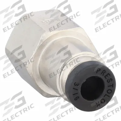 PARKER Push-Fit Fitting: 3/16 in OD x 1/8 in Pipe Size, Push-to-Connect x FNPTF - Nickel-Plated Brass Tube Fittings