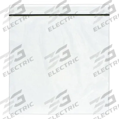 RELOC ZIPPIT Reclosable Bag: 4 mil Thick, 8 in Wd, 8 in Lg, Hang Hole Not Included - Single-Zip Reclosable Poly Bags