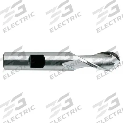 YG-1 Ball End Mill: High Speed Steel, 2 Flute, 7/16" Mill Dia, 1" LOC, 3" OAL (MPN 41063) - General Purpose High-Speed Steel Ball End Mills