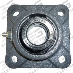 NTN 4 Bolt Flange Bearing: Radial Ball, 1 15/16 in Bore, Cast Iron, Eccentric Collar, 5 21/32 in Lg (MPN UELFU-1.15/16M). Key specifications — Bore Type: Cylindrical; Brand: NTN; Lubricant Material: NLGI #3 Equivalent; Mounting Bolt Size: 5/8 in; System of Measurement: Inch.
