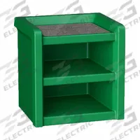 CORTECH Nightstand: Green, 21 1/2 in Overall Ht, 21 in Overall Wd, 18 in Overall Dp, 3 Shelves (MPN 7609GN). Key specifications — Brand: CORTECH; Furniture Series: Endurance.