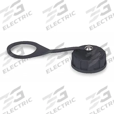 HUBBELL PREMISE WIRING Cap: Connector Protective Cap, Black, Jack, Field Termination, Plastic - Connector Protective Caps