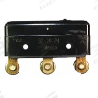 HONEYWELL Snap Action Switch: Plunger Actuator, 1NO/1NC, Screw (MPN BZ-2R-P4). Key specifications — AC Contact Rating: 15 A @ 125 to 480 V; Electrical Connection: Screw; Series: BZ; Brand: HONEYWELL.