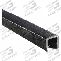 TRIM LOK INC Edge Trim: Double Gripping Finger, 25 ft Overall Lg, PVC Outer, 5/8 in Leg Lg (MPN 1660SB3-349-25). Key specifications — Standards: UL50E File MH49032; Brand: TRIM LOK INC; Color: Black; Outer Material: PVC; Profile Shape: Double Gripping Finger; _Gripping Style: Double Tongue.