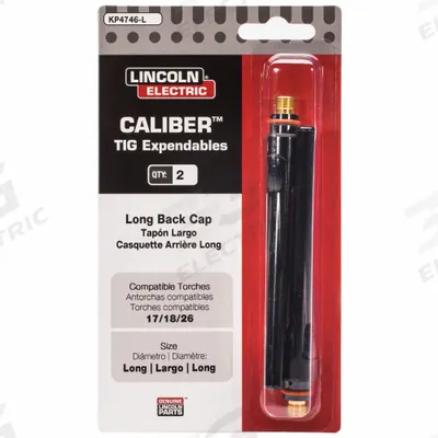 LINCOLN ELECTRIC Back Cap: Long - Long Back Caps