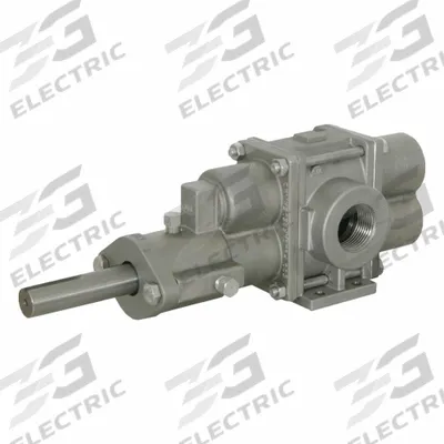 PULSAFEEDER Rotary Gear Pump Head: 316 Stainless Steel Body, 1" Flange, 21 gpm - Pedestal-Mount Rotary Gear Pumps