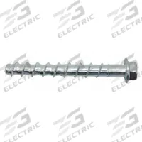 DEWALT Screw Anchor: 5 in Overall Lg, 1/2 in Dia, Steel, External Hex, Hex, Steel, 25 PK (MPN PFM1411460). Key specifications — Material Grade/Class: Grade SW; Removable: Removable; System of Measurement: Inch; Brand: DEWALT; Screw Anchor Type: Concrete Screw Anchor.
