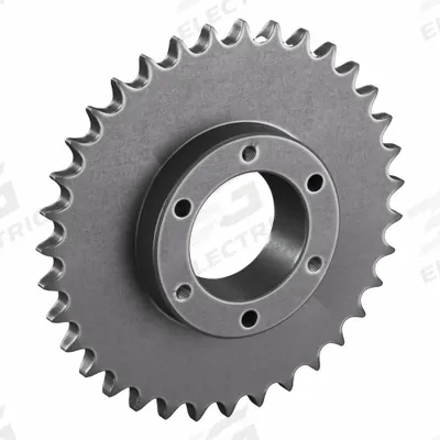 TSUBAKI Sprocket: For 40 Chain, 35 Teeth, 5.578 in Pitch Dia, 5.86 in Outside Dia - Size 40 Bushed-Bore Roller Chain Sprockets