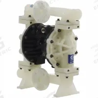 GRACO Diaphragm Pump: Polypropylene Body, 1 in, Flange Connection, 50 gpm, Not Specified Diaphragm (MPN 649006). Key specifications — Brand: GRACO; Seat Material: PP; Check Valve Material: PTFE; Diaphragm Material: Not Specified.