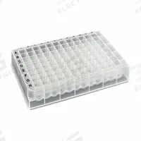 MTC BIO Deep-Well Well Plate: Non-Sterile, 96 Wells, 1.2 mL, 8.2 mm Dia, RNase/DNase Free, Square (MPN D3096-25). Key specifications — Brand: MTC BIO; Body Color: Colorless; RNase/DNase Free: Yes; Well Shape: Square; Material: Polypropylene.