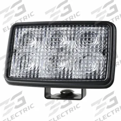 GROTE Led Work Lamp Flood Pattern: Rectangular, Flood, LED, Hardwired, Black - Vehicle Floodlights