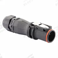 SOURIAU Electrical Connector: Trim Trio UTL 10, Plug with Cable Gland, 3 + Ground Contacts, 16 A (MPN UTL6JC103G1P). Key specifications — Wire Size: 30 AWG to 24 AWG (Coaxial); Includes Contacts: Contacts Not Included; Brand: SOURIAU; Coupling Type: Push-Pull; IP Rating: IP69K; Series: Trim Trio UTL; Contact Gender: Male; Voltage Rating: 500V (IEC).