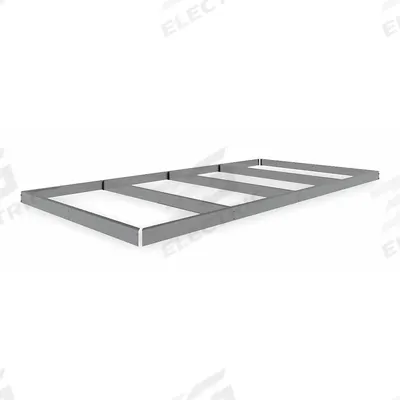 TENNSCO Shelf: 96 in x 48 in, 1,250 lb Load Capacity, Gray - Open Deck Shelf Kits for Boltless Shelving