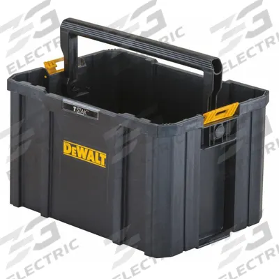 DEWALT TSTAK Tool Box: 12 1/2 in W x 12 1/2 in D x 10 3/4 in H, Plastic - DEWALT TSTAK Storage Totes