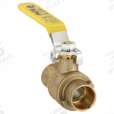 APPROVED VENDOR Manual Two-Way Ball Valve: 3/4 in, Brass, Straight, Sweat x Sweat - Brass Ball Valves