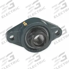 DAYTON 2 Bolt Flange Bearing: Radial Ball, 1 3/16 in Bore, Cast Iron, Eccentric Collar, 5 9/16 in Lg (MPN 3FCW6). Key specifications — Bore Type: Cylindrical; Brand: DAYTON; Lubricant Material: NLGI #2 Equivalent; Mounting Bolt Size: 3/8 in; Split Housing: Not Split; System of Measurement: Inch.
